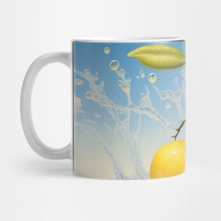 lemon surrealist painting Mug